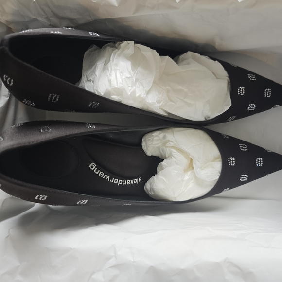 Alexander Wang Black and White Patterned Heels - Picture 2 of 5